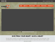 Tablet Screenshot of kanuheartfoundationng.com